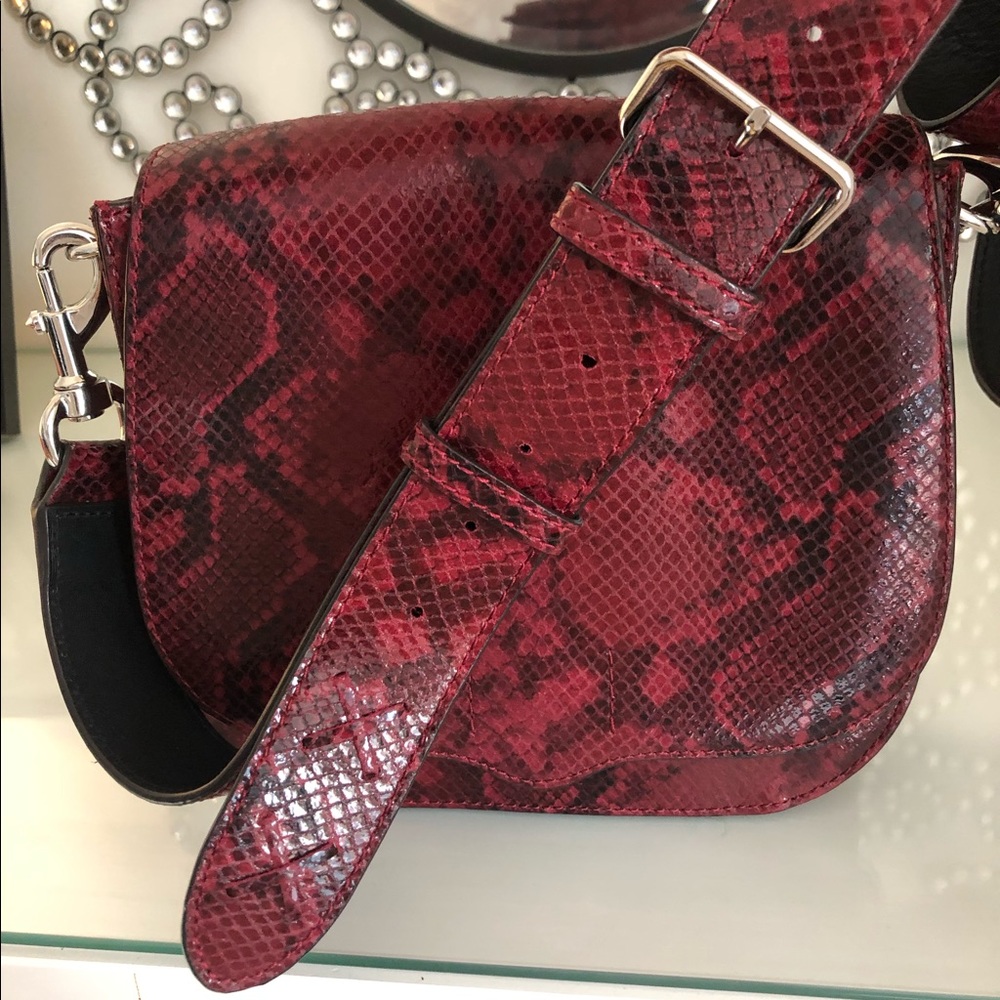 Rebecca Minkoff Sunday Snakeskin Leather Crossbody
